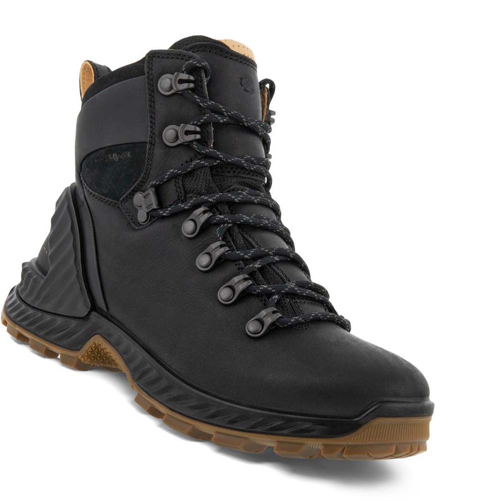 Women's Ecco Exohike Retro Hiker Boots Black | USA 10EBC